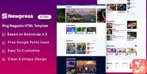Newpress - Blog Magazine HTML Template