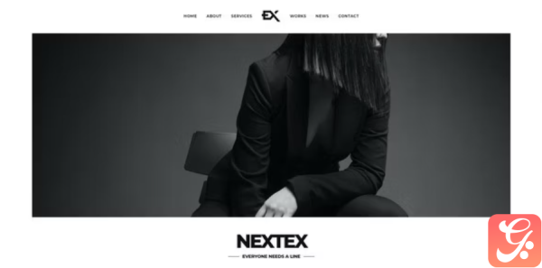 Nextex One Page Photography WordPress Theme