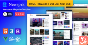Newsprk - VueJS Newspaper Template