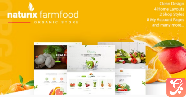 Naturix Organic Fruit Vegetables Store HTML Template with RTL
