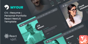 Myour- Personal Portfolio & CV Resume React NextJS