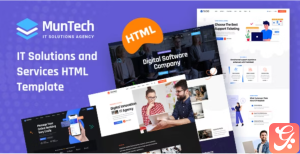 Munteh IT Solutions Services HTML Template