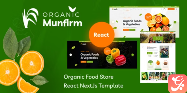 Munfirm Organic Food Store React NextJs Template