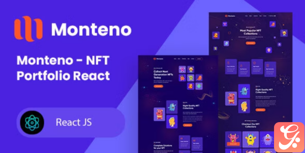 Monteno NFT Portfolio React Template