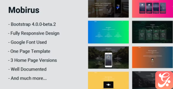 Mobirus - Responsive App Landing Template
