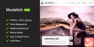 Modelish - Photography HTML5 Site Template