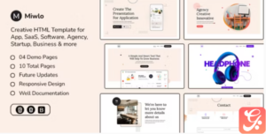Miwlo - Landing Page HTML Template
