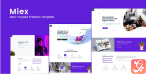 Miex - One Page Agency Template