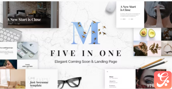 Mixio Five in One Coming Soon and Landing Page Template