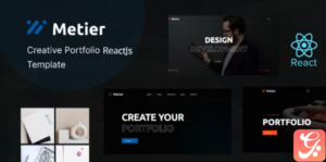 Metier - Personal Portfolio React Template