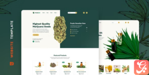 Medical Marijuana Store Website Template