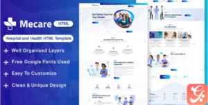 Mecare – Hospital and Health HTML Template