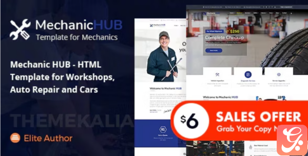 Mechanic HUB Car Repair HTML Template