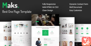 Maks - Onepage Responsive HTML Template