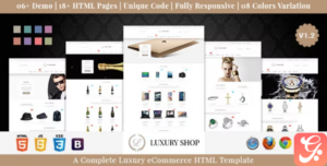Luxury Shop eCommerce HTML Template