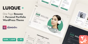 Luique - Personal Portfolio/CV Template