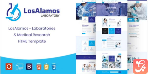 Losalamos Laboratory Research HTML Template