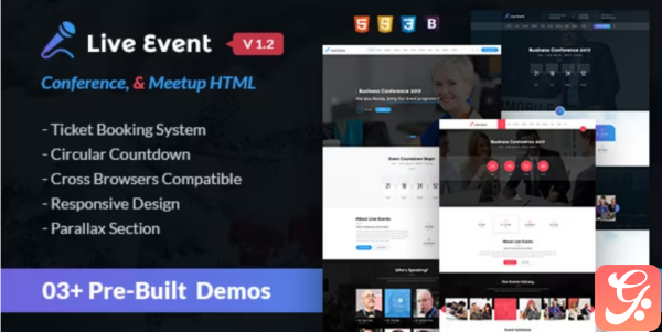 Live Event Conference Meetup HTML Template
