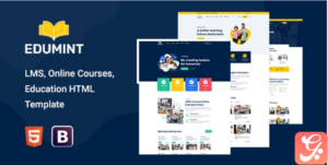 LMS, Online Courses, Education Template