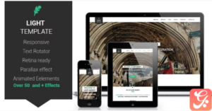 Light Html One-Page Template