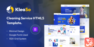 Kleaso – Cleaning Services HTML5 Template