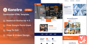 Konstro - Construction HTML Template