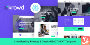 Krowd - Crowdfunding & Charity React Next Template