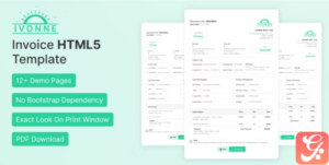 Ivonne - Invoice HTML Template