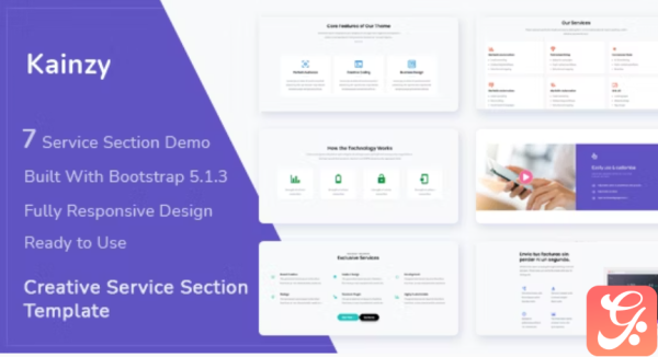 Kainzy - Service Section Template