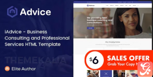 iAdvice Business Consulting and Professional Services HTML Template