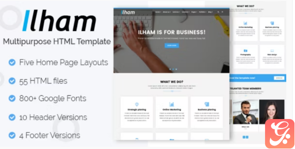 ILHAM Multi purpose HTML Template