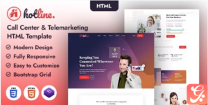 Hotline | Call Center and Telemarketing HTML Templ