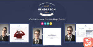 Henderson - vCard & Personal Portfolio Hugo Theme