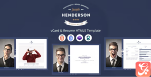 Henderson - vCard & Resume HTML5 Template