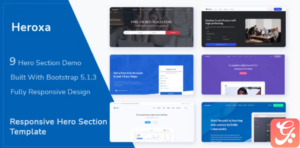 Heroxa - Responsive Hero Section Template