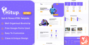 Hitup - Fitness and Gym HTML Template