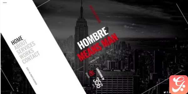 Hombre Responsive Coming Soon Page