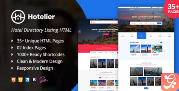 Hotelier directory listing HTML template