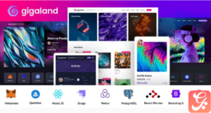 Gigaland - NFT Marketplace React Js Template