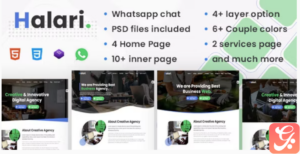 Halari – Business Agency Consulting HTML Template
