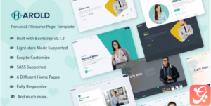 Harold - Personal Portfolio Template