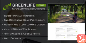 Greenlife - Nature & Environmental Template