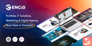 Gencio – Marketing & Digital Agency React Next js