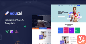 Educal - Online Course & Education Vue js Template