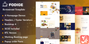 Fodige - Restaurant Cafe HTML Template