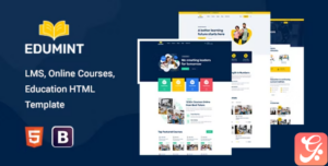 Edumint - LMS, Courses, Education Template