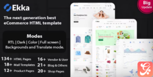Ekka - Ecommerce HTML Template + Admin Dashboard