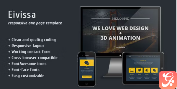 Eivissa Responsive One Page Template