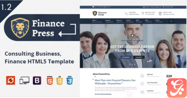 Finance Press Business HTML5 Template