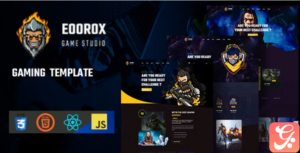 Eoorox - React Gaming and eSports Template